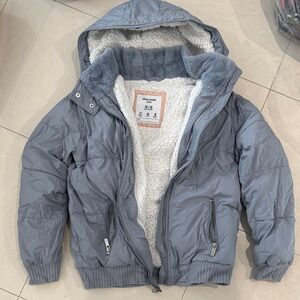 Abercrombie Kids Gray Puffer Jacket